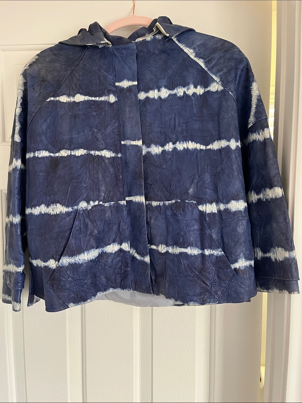 Boy.Band Of Outsiders Indigo Tie-Dye Button Shirt Jacket Size 1